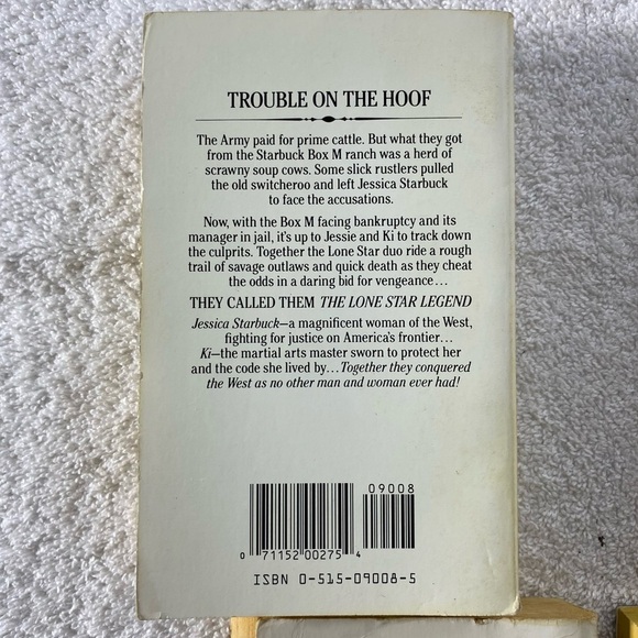 Vintage Lone Star Action Western Romance Novel x5 - Picture 9 of 16